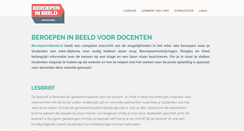 Desktop Screenshot of docent.beroepeninbeeld.nl